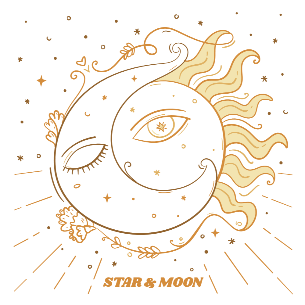 Moon and sun editable t-shirt template | Create Online