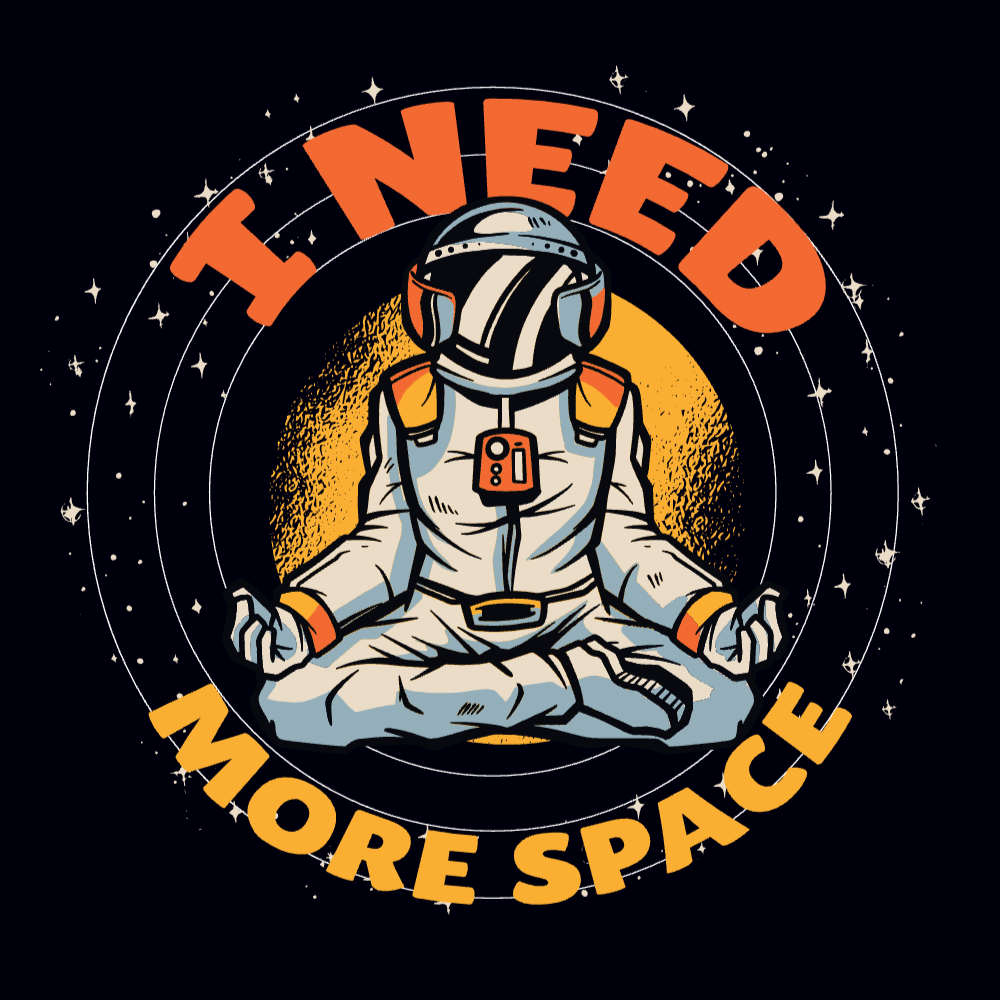 More space astronaut editable t-shirt templat | Create Merch