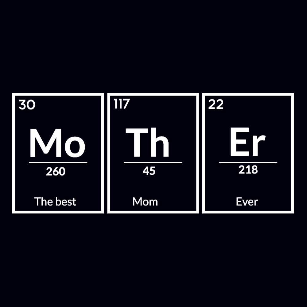 Mother periodic table t-shirt template editable | T-Shirt Maker
