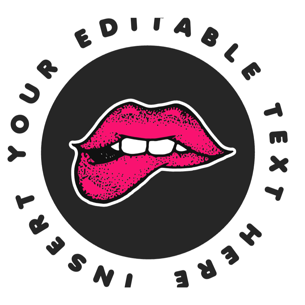 Mouth bite editable t-shirt template | Create Designs