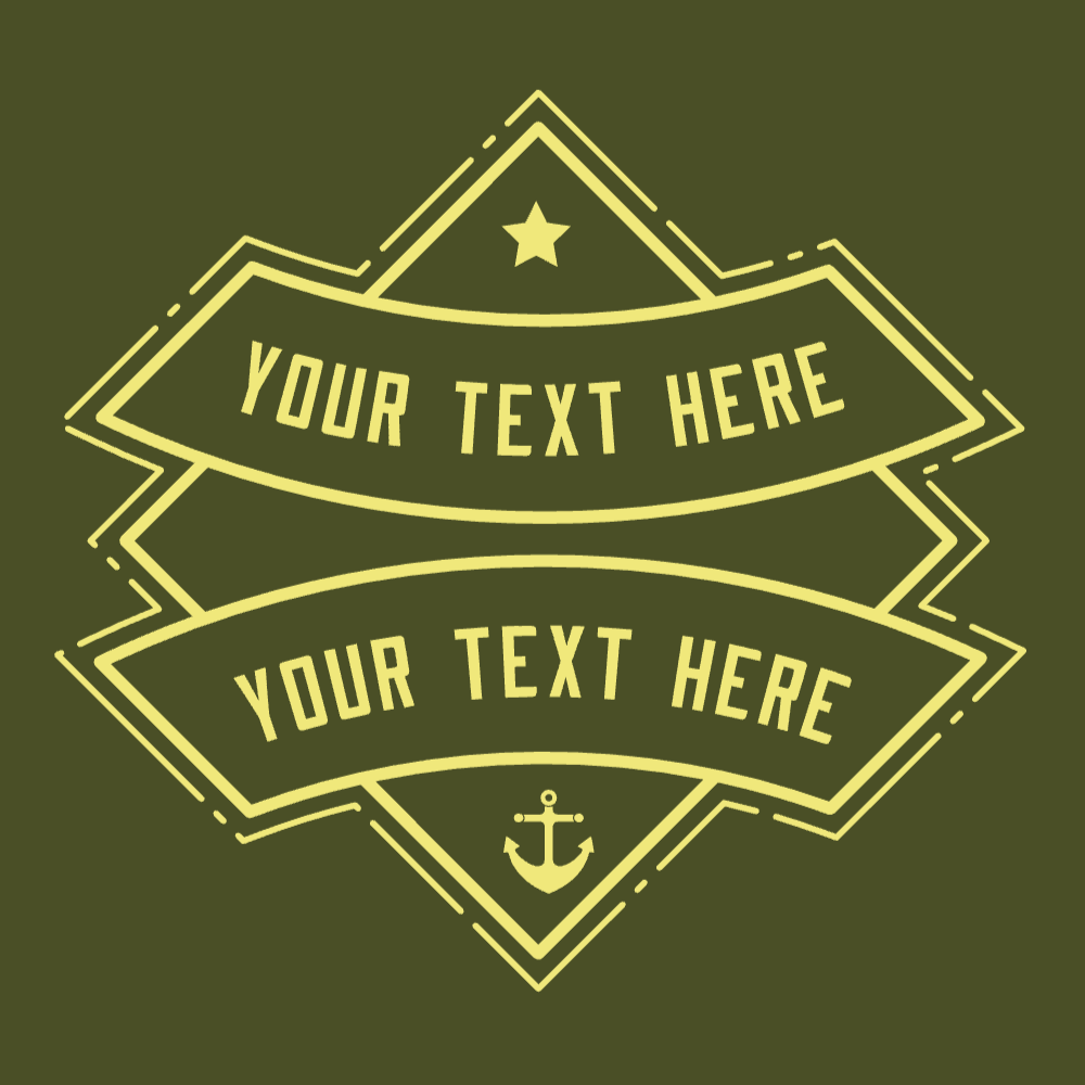 Navy badge editable t-shirt template | Create Designs