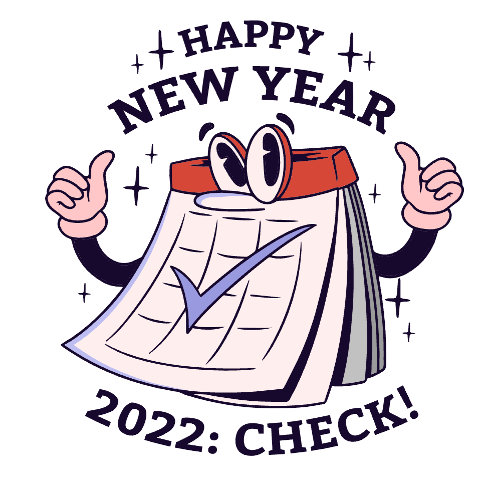 New Year calendar editable t-shirt template