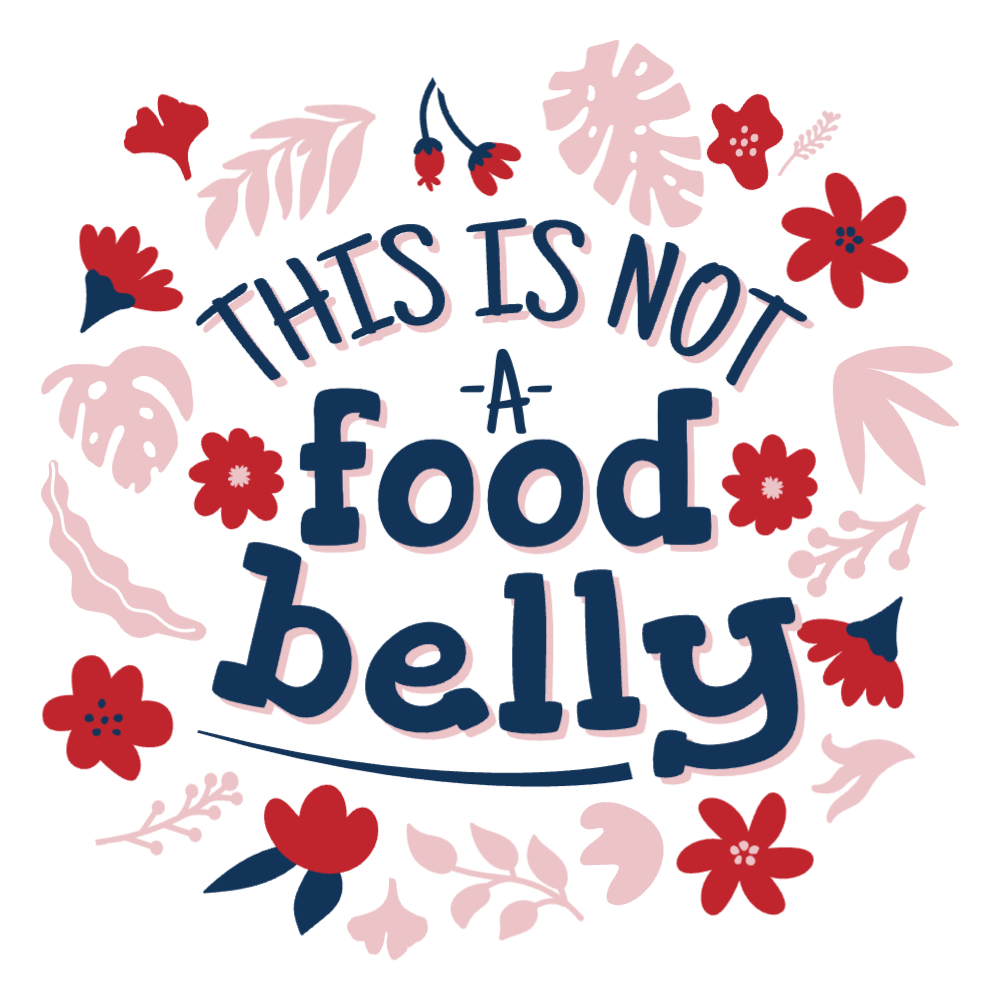 Not a food belly editable t-shirt template