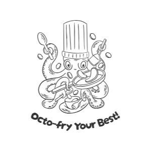 Cooking octopus editable t-shirt template