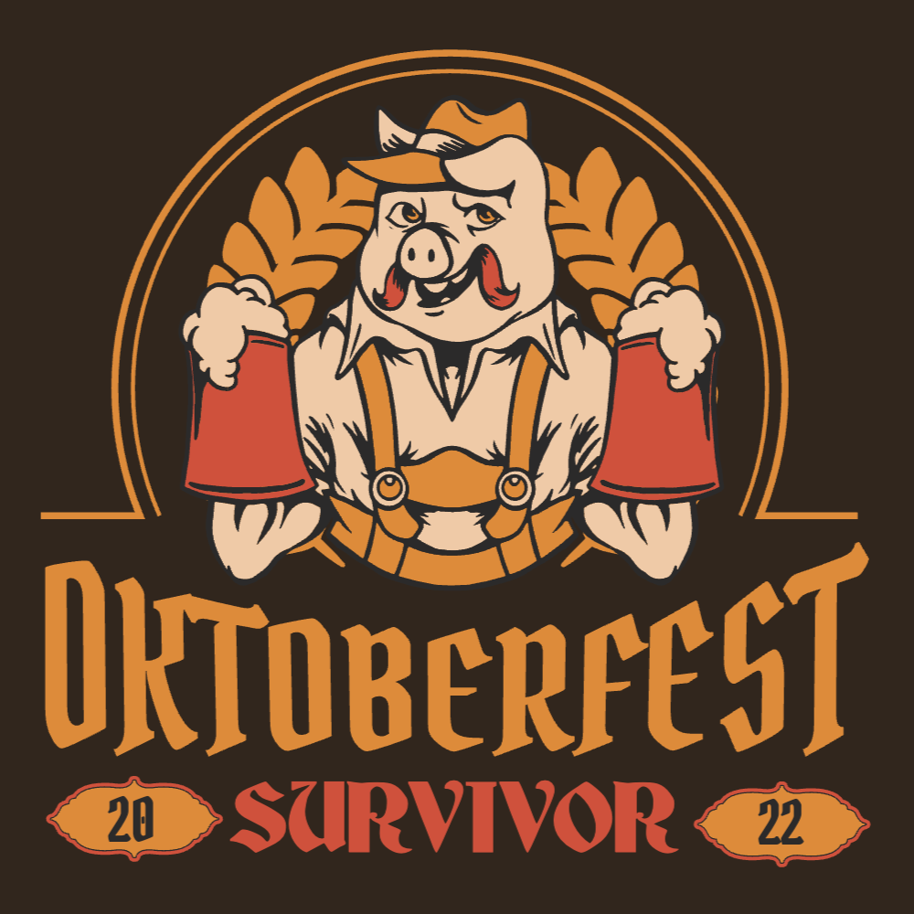 Oktoberfest beer pig editable t-shirt template | Create Online