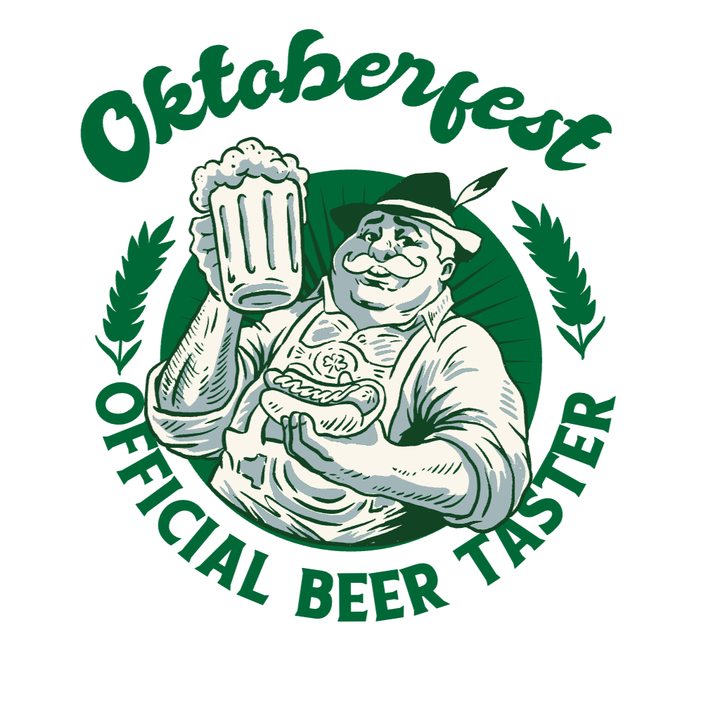 Oktoberfest man badge editable t-shirt template | Create Online