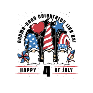 American party gnomes editable t-shirt template