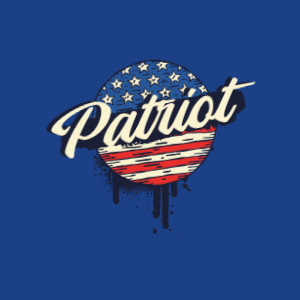Patriot USA editable t-shirt design template