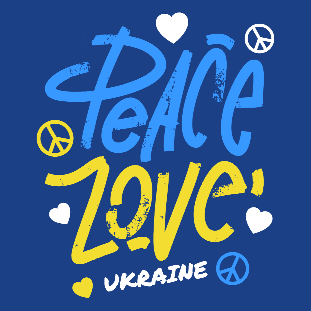 Peace love Ukraine t-shirt template editable | Create Designs