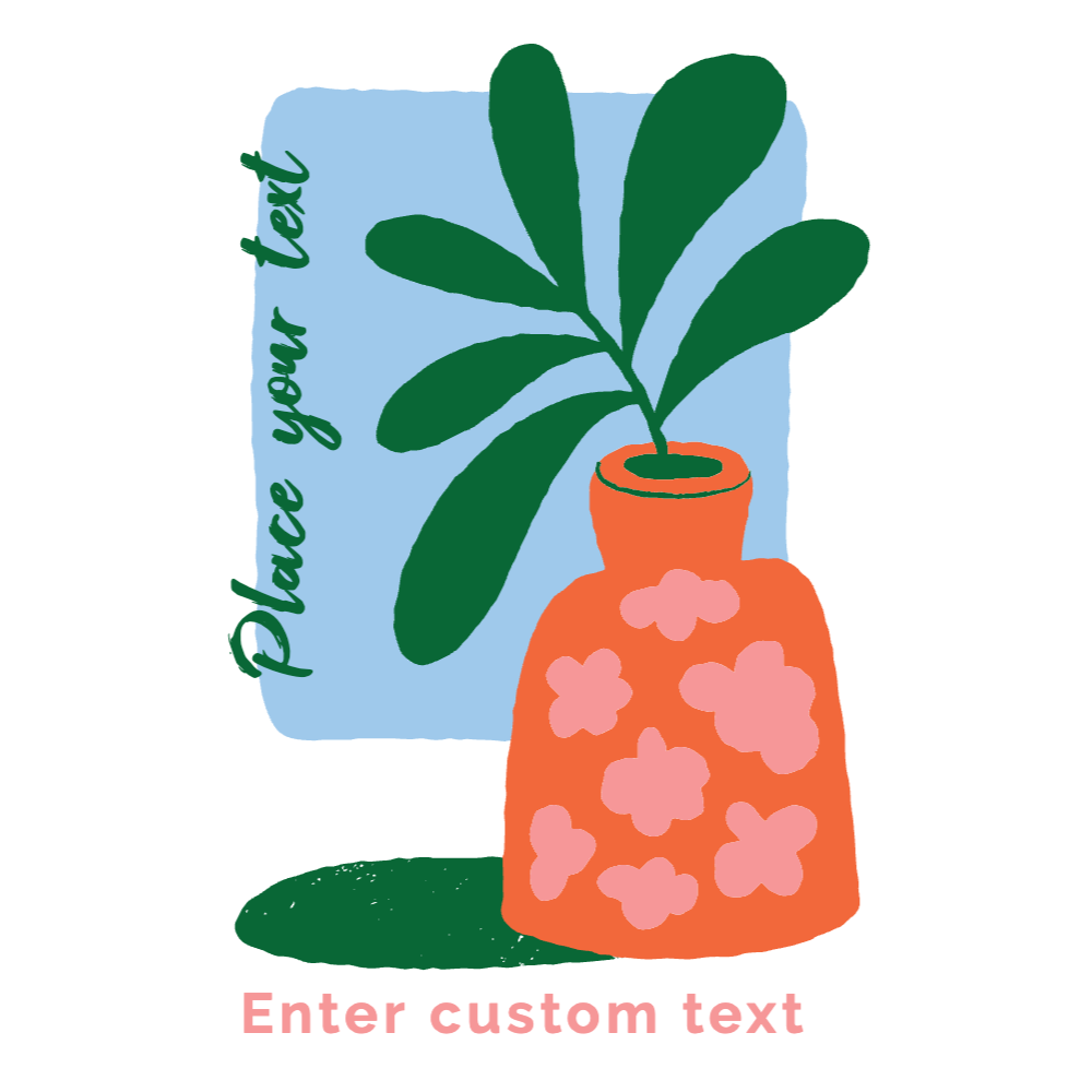 Plant jar editable t-shirt template | Create Merch Online