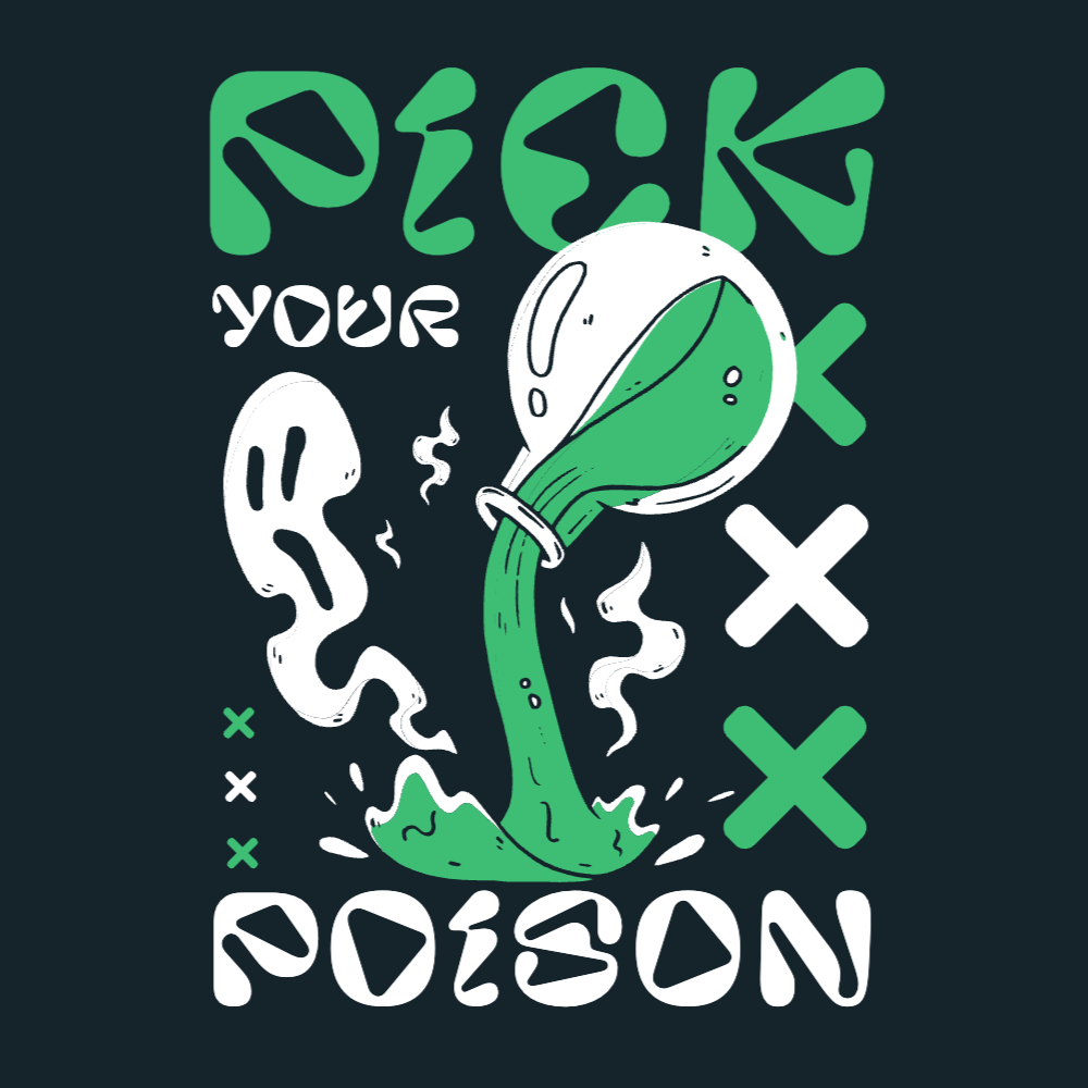 Poison ghost editable t-shirt template | T-Shirt Maker