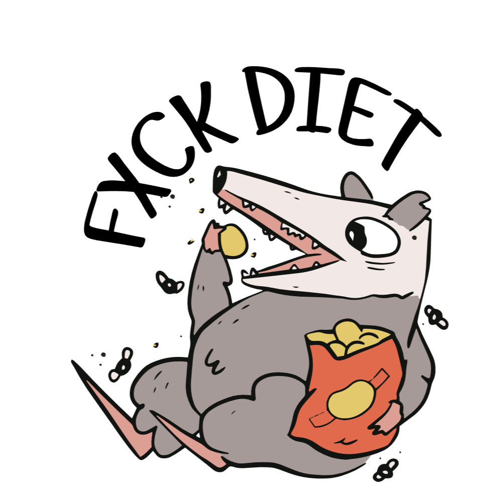Possum diet editable t-shirt template