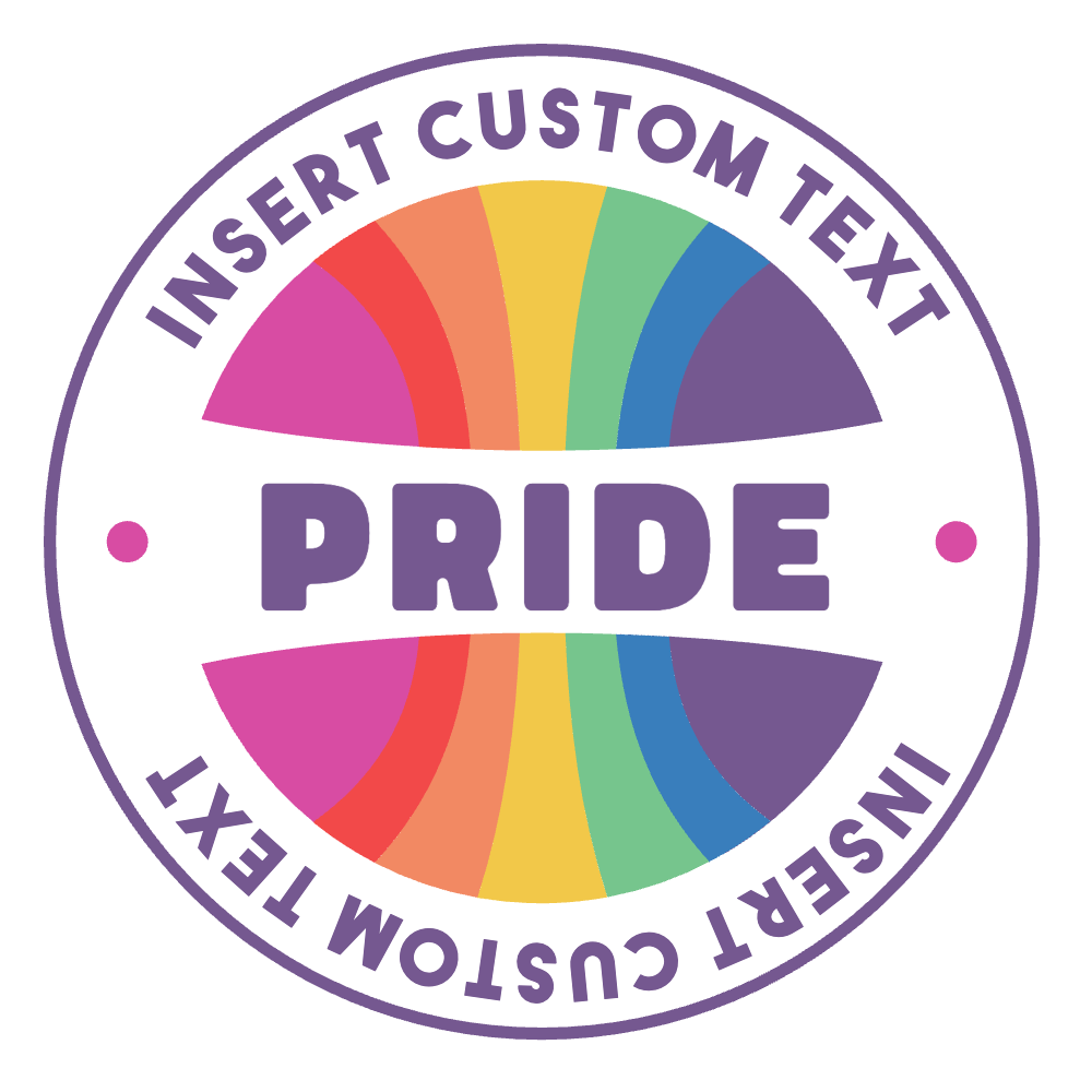 Pride badge t-shirt template editable | Create Merch