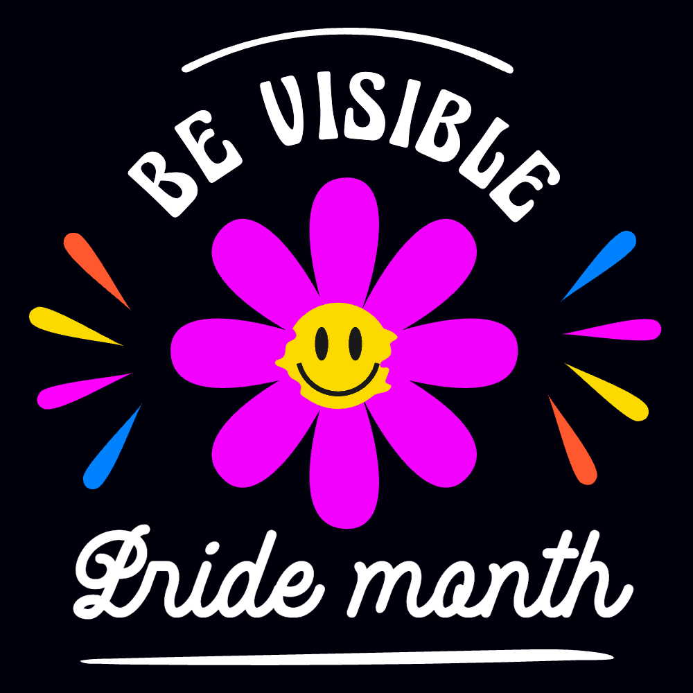 Pride month flower t-shirt template editable | T-Shirt Maker