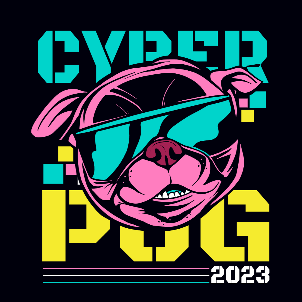 Pug VR glasses editable t-shirt template