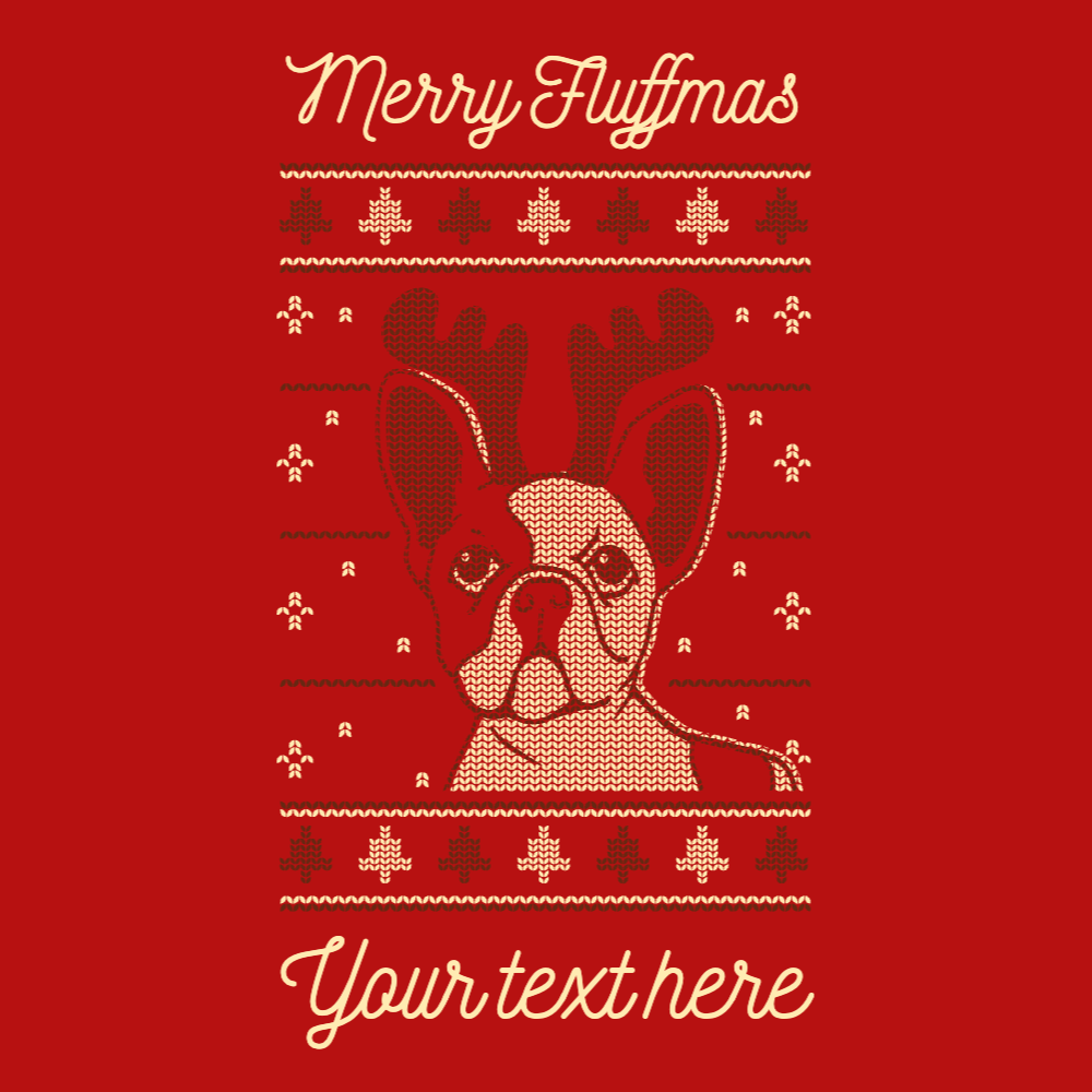 Pug dog with antlers editable t-shirt template | Create Online