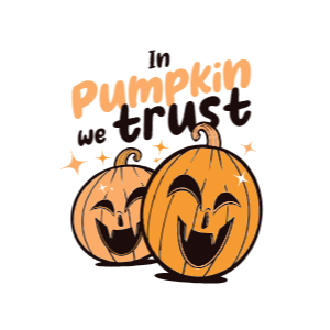 Pumpkin trust editable t-shirt design template