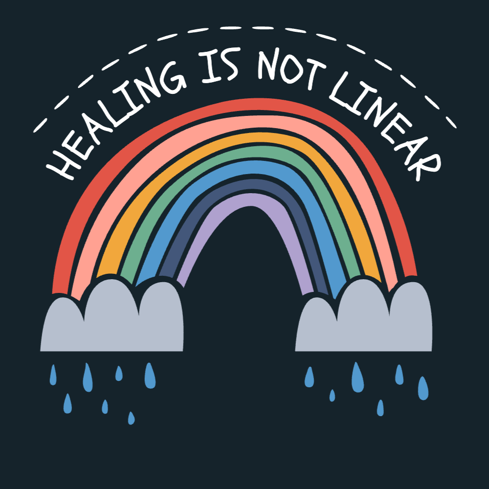 Rainbow and rain t-shirt template editable | Create Online