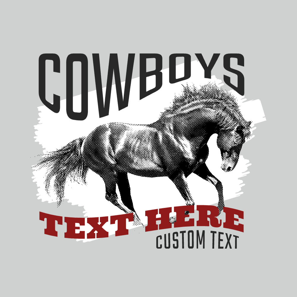 Realistic horse animal editable t-shirt template | Create Designs