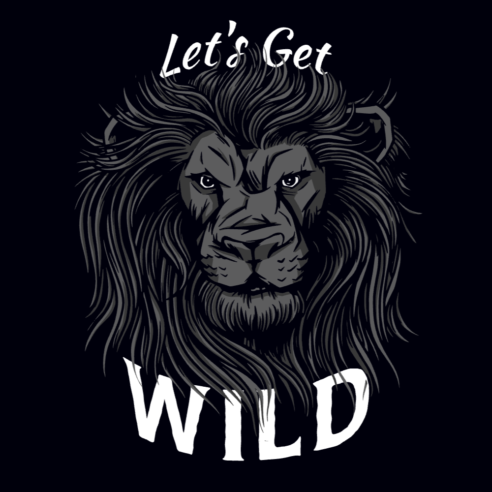 Realistic lion editable t-shirt template | Create Designs