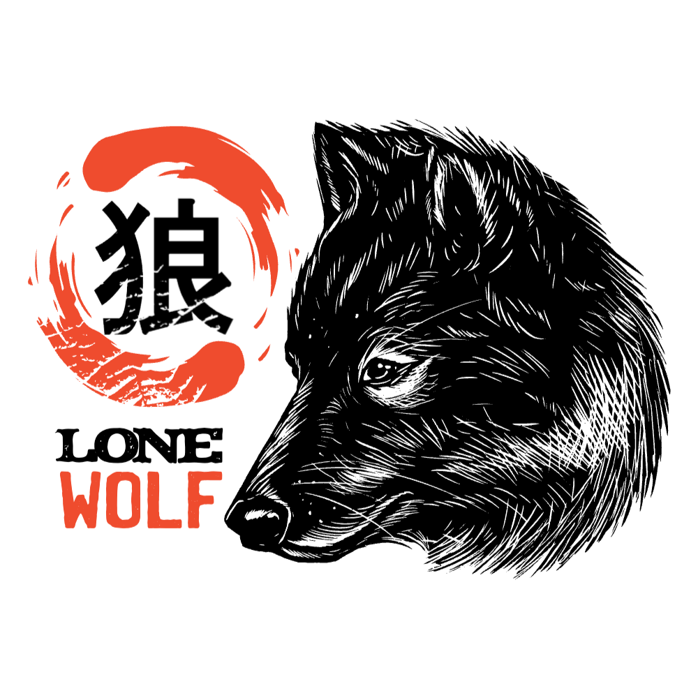 Realistic wolf animal editable t-shirt template | Create Designs