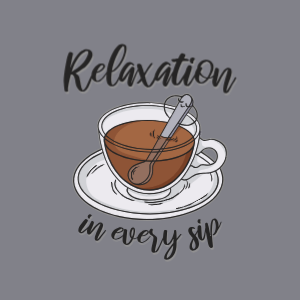 Relax coffee cup editable t-shirt template