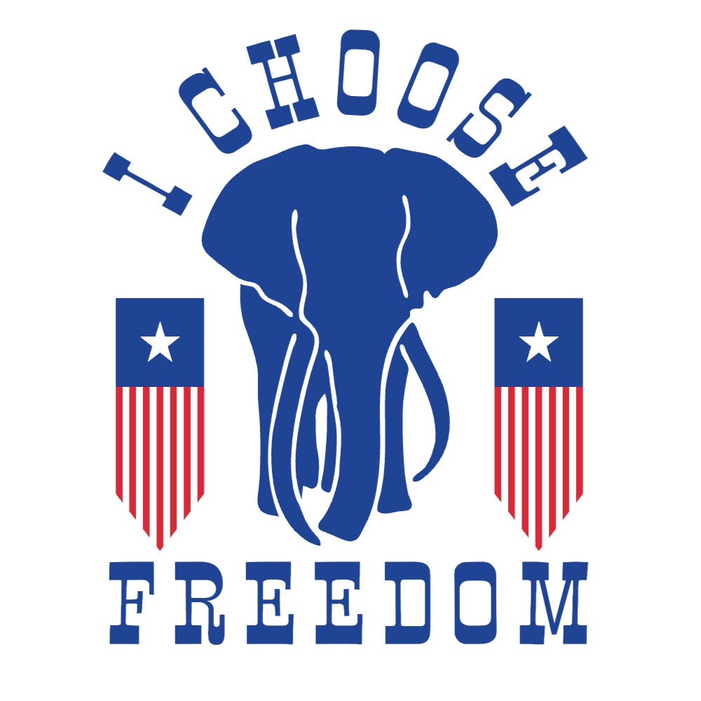 Republican choose freedom editable t-shirt templat | Create Merch