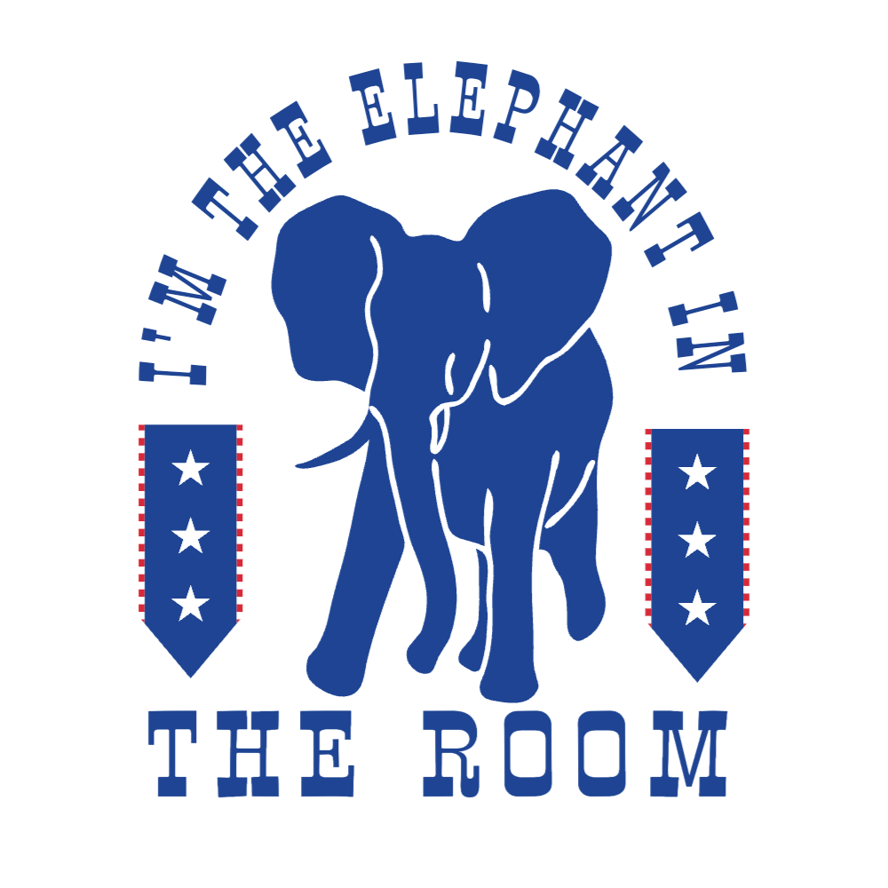 Republican elephant badge editable t-shirt templat | Create Merch