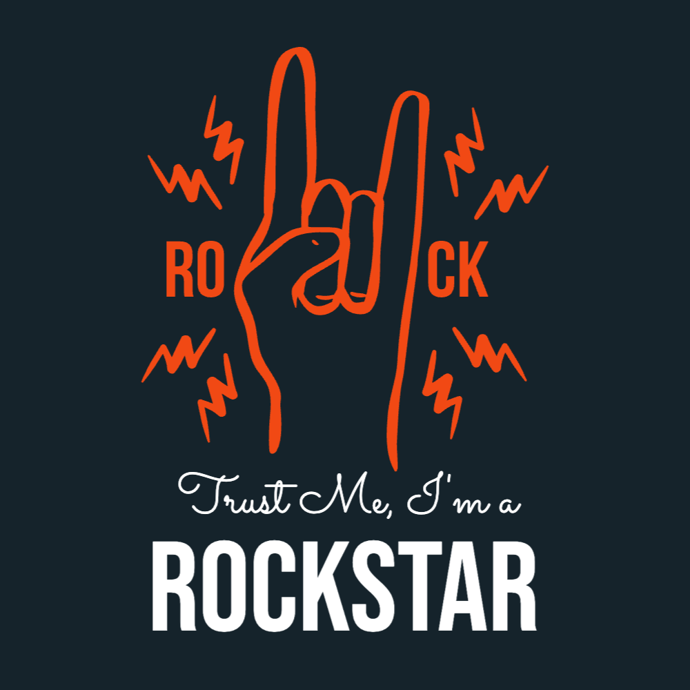 Rockstar Editable T-Shirt Template | Create Merch Online
