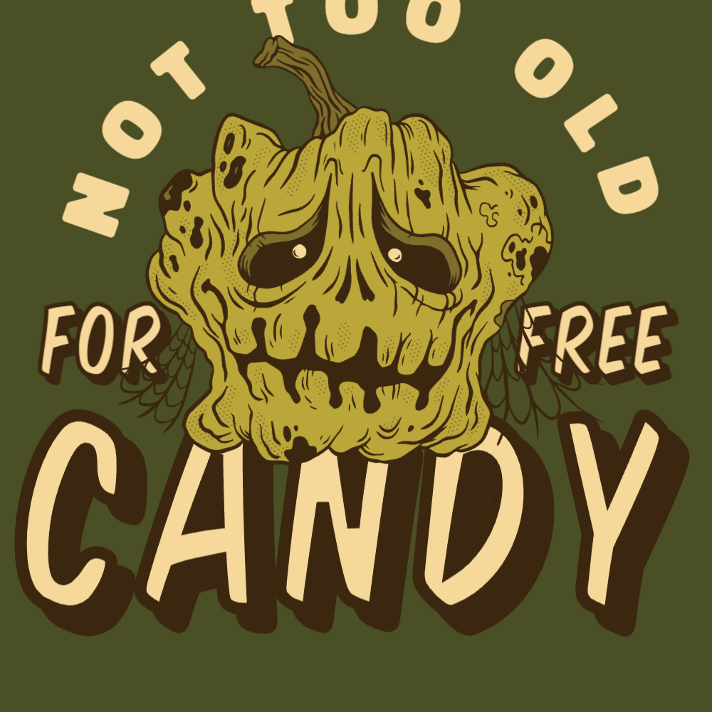 Rotten pumpkin editable t-shirt template | Create Online
