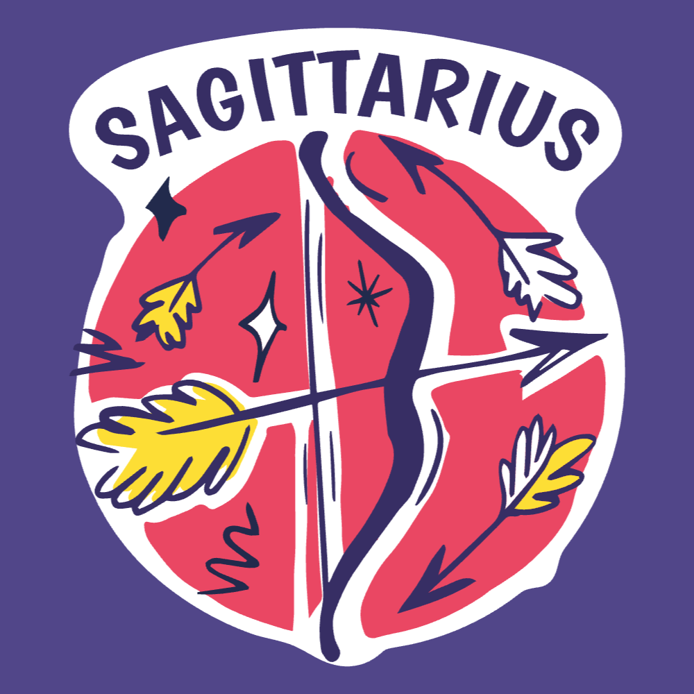 Sagittarius zodiac badge editable t-shirt template | T-Shirt Maker