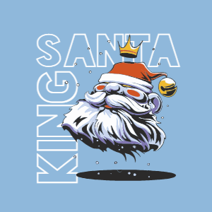 Santa king editable t-shrit template