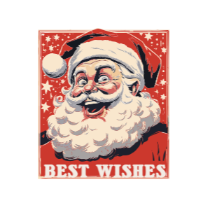 Best wishes Santa t-shirt template