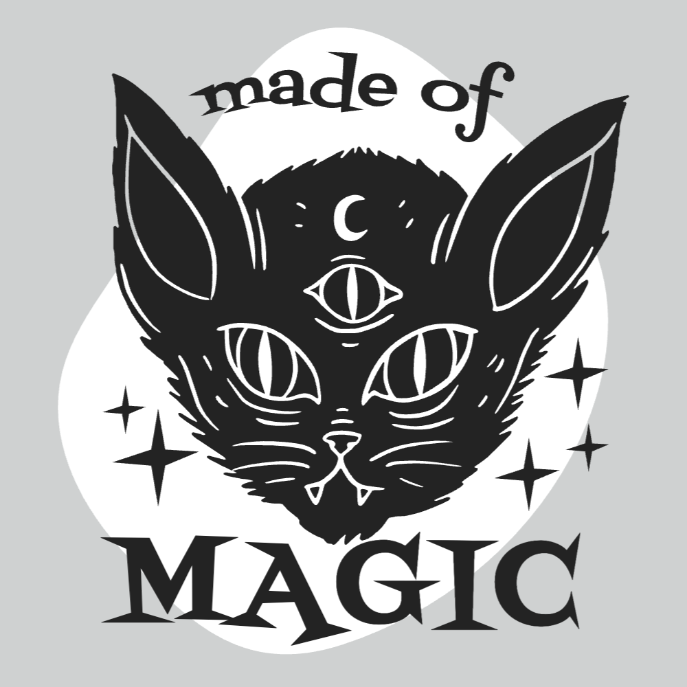 Satanic cat editable t-shirt template | T-Shirt Maker
