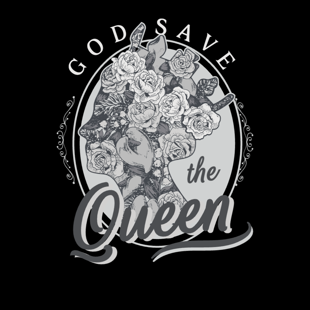 Save the queen editable t-shirt design template