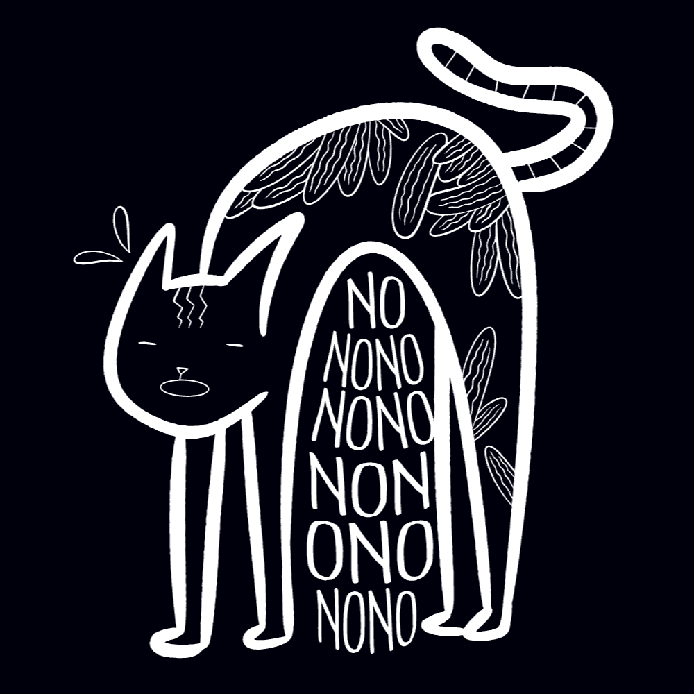 Scared cat t-shirt template editable | T-Shirt Maker