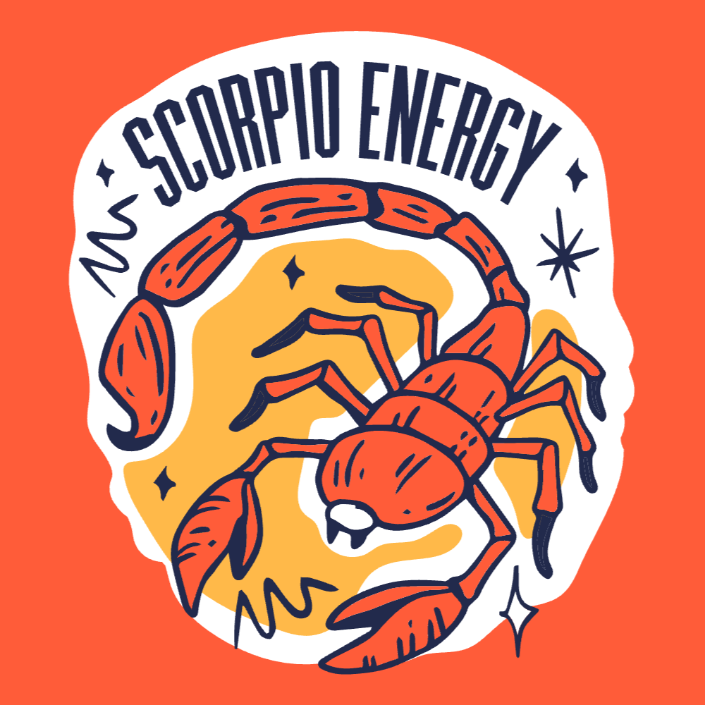 Scorpio zodiac badge editable t-shirt template | Create Merch