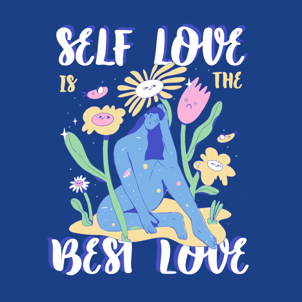 Self love woman editable t-shirt template | Create Online
