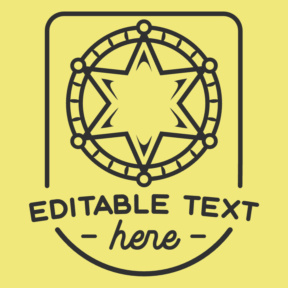 Sheriff badge editable t-shirt template | Create Merch Online