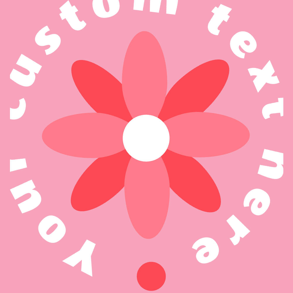 Simple flower editable t-shirt template | Create Online