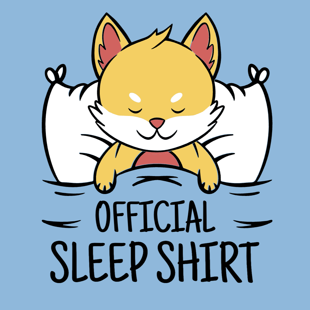 Sleeping fox editable t-shirt template | Create Online