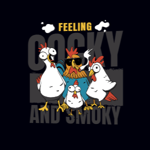 Rooster animals editable t-shirt design template