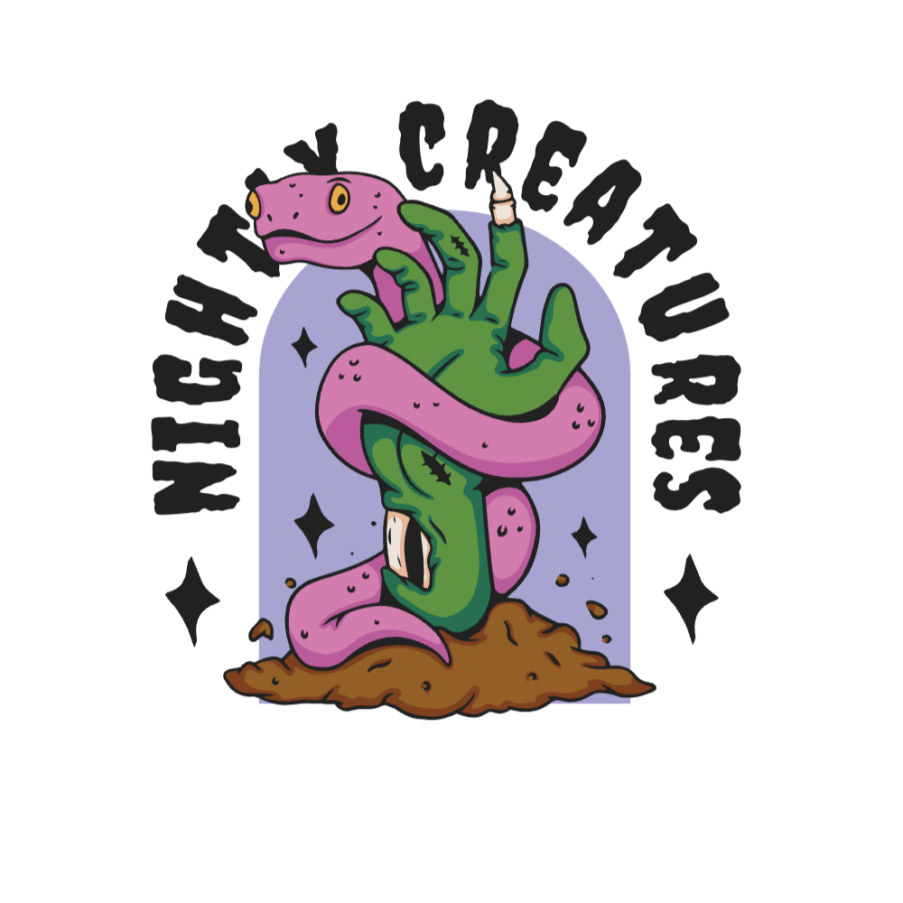 Snake zombie hand editable t-shirt template | Create Merch
