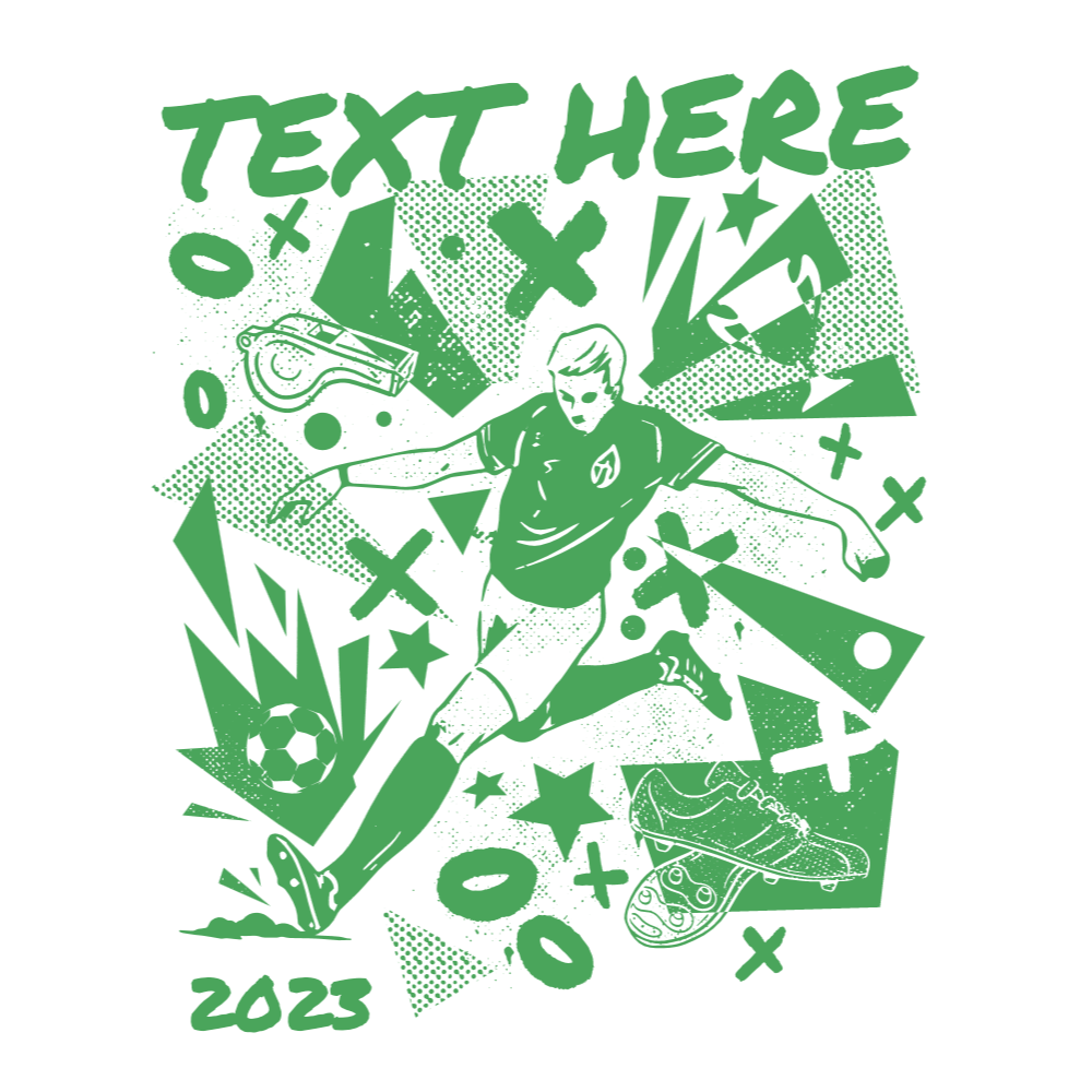 Soccer abstract editable t-shirt template