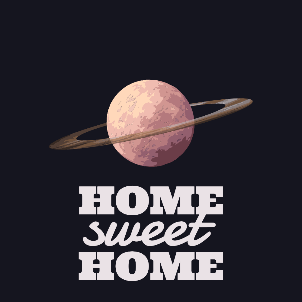 Space Home Editable T-Shirt Template | Create Designs