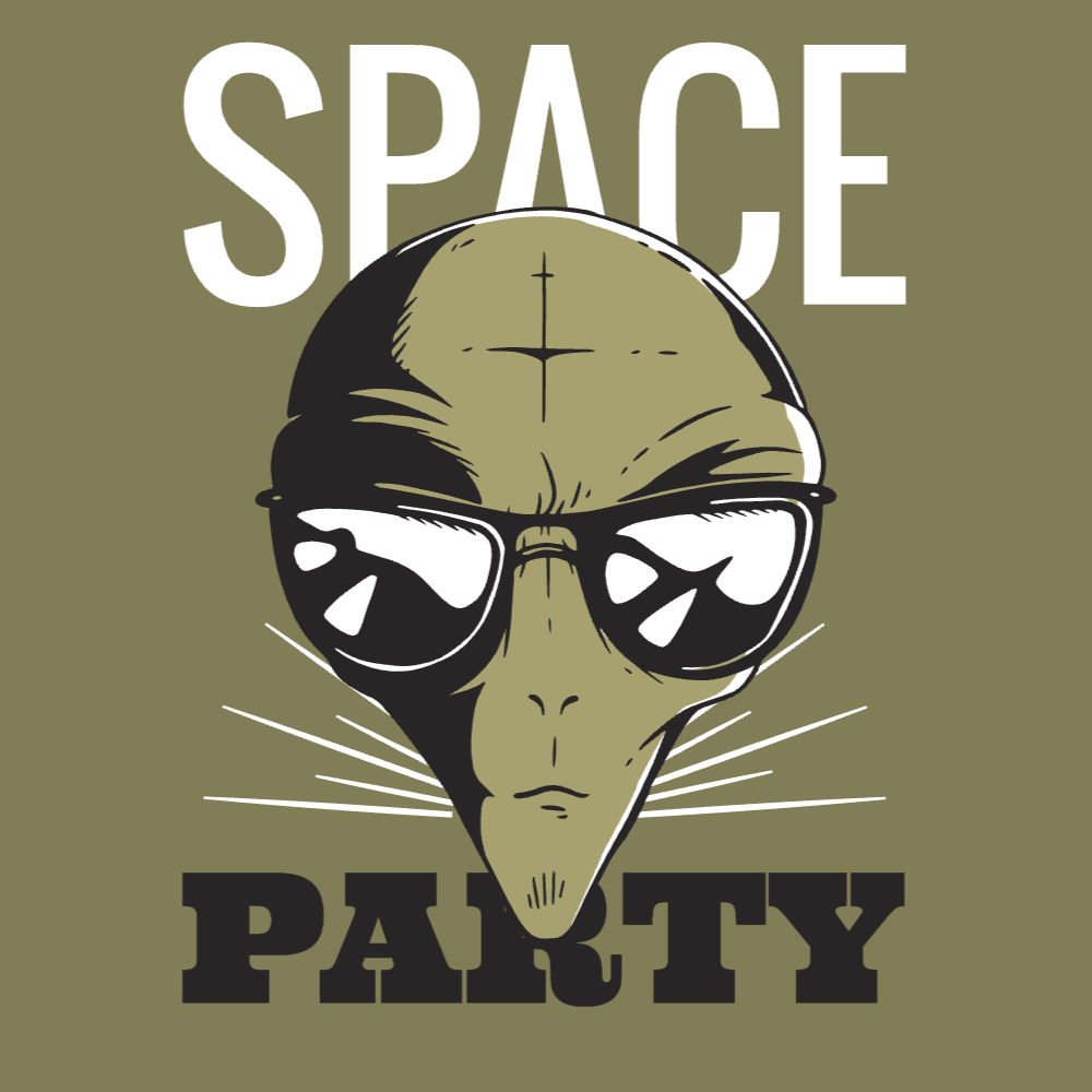 Space Party Editable T-Shirt Template | T-Shirt Maker