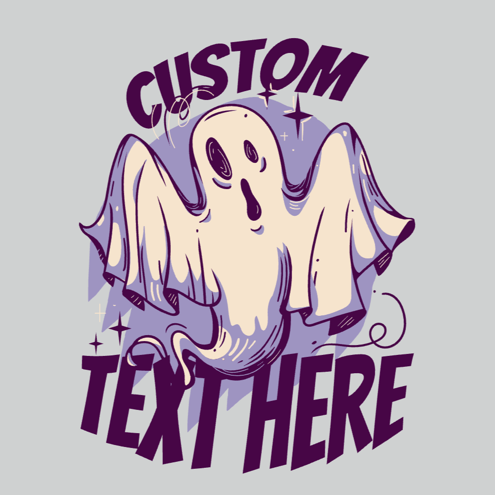 Spooky halloween ghost editable t-shirt template | T-Shirt Maker