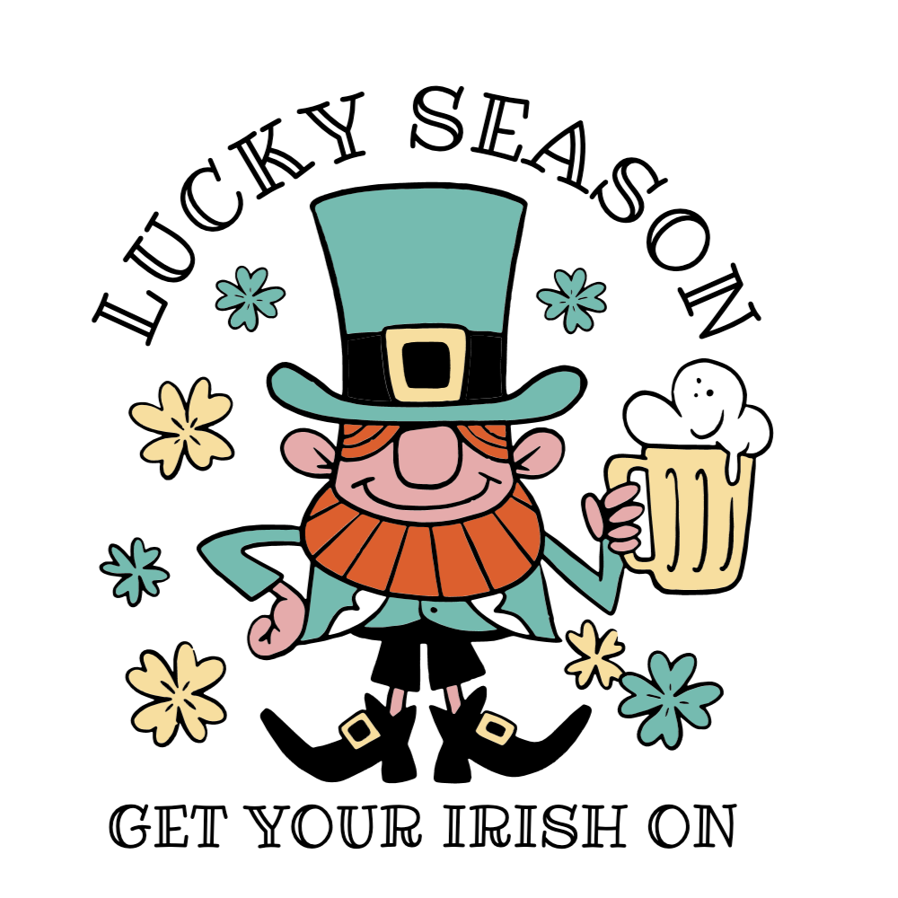 St Patrick's cartoon editable t-shirt template