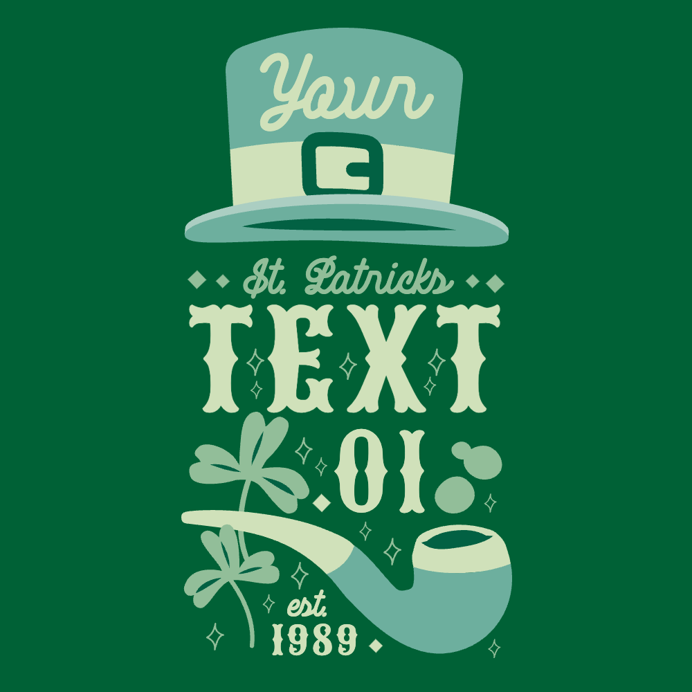 St Patrick's day hat editable t-shirt template | T-Shirt Maker