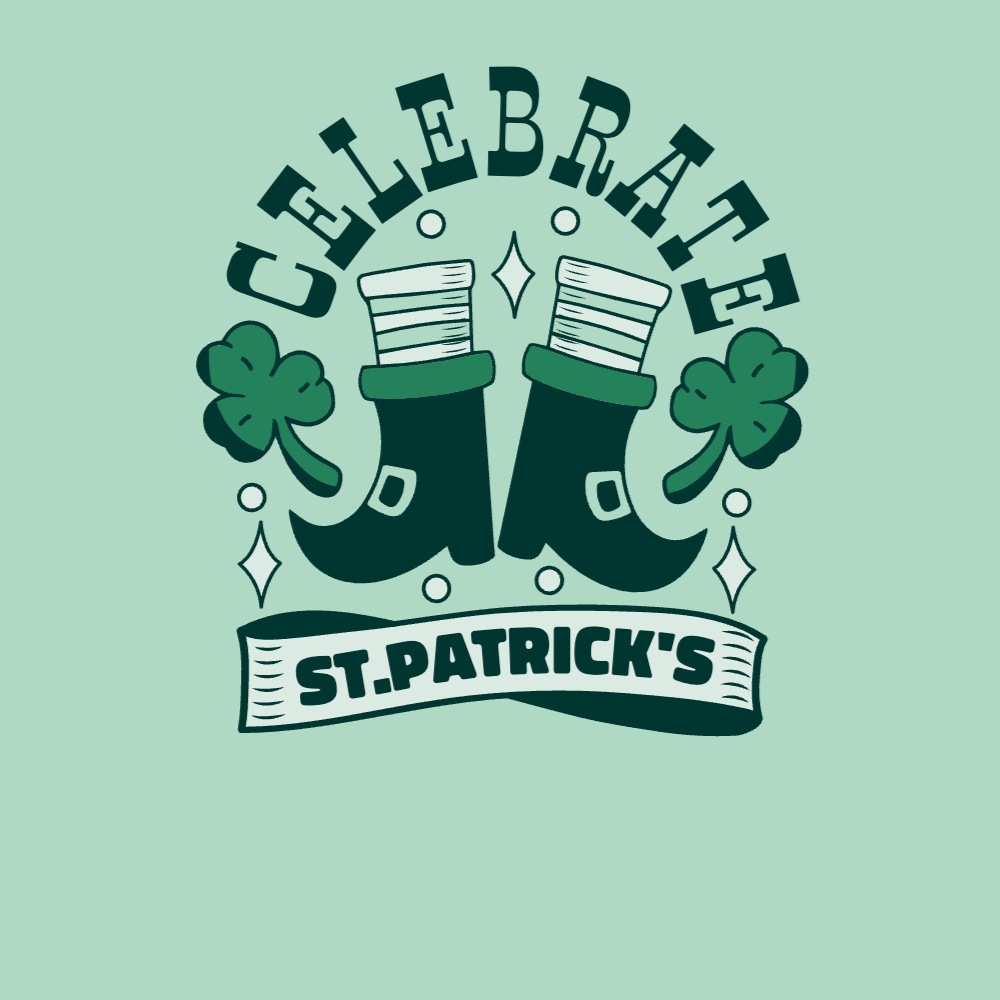 St Patrick's day shoes editable t-shirt template